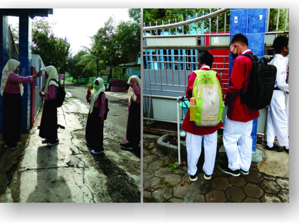 Hari Pertama Masuk Sekolah Masa Transisi New Normal